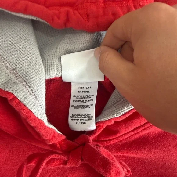 Champion University of Utah Utes Hoodie Red Mens XL Pullover Sweatshirt NCAA - Picture 6 of 9